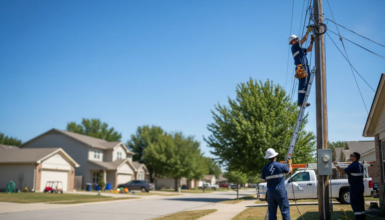 Residential electrician providing installation services in Bennington, IN